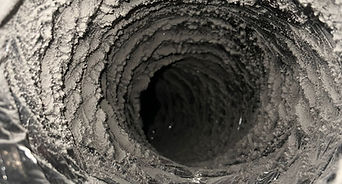 Dirty air duct before cleaning Tampa FL